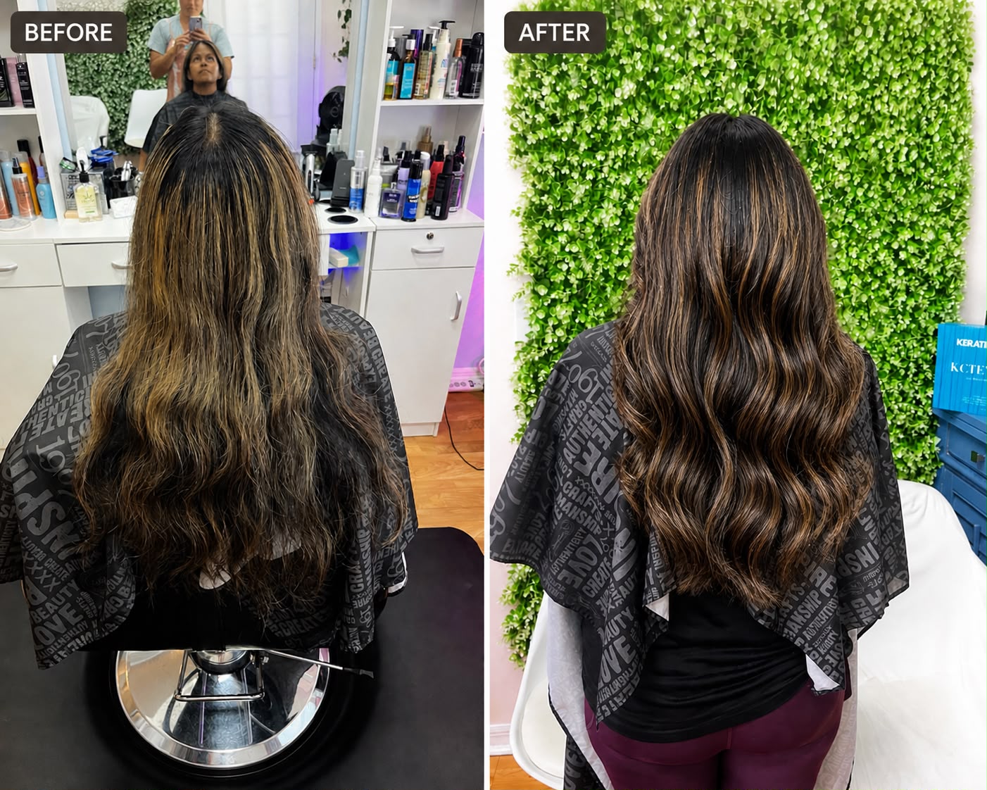 Hair transformation