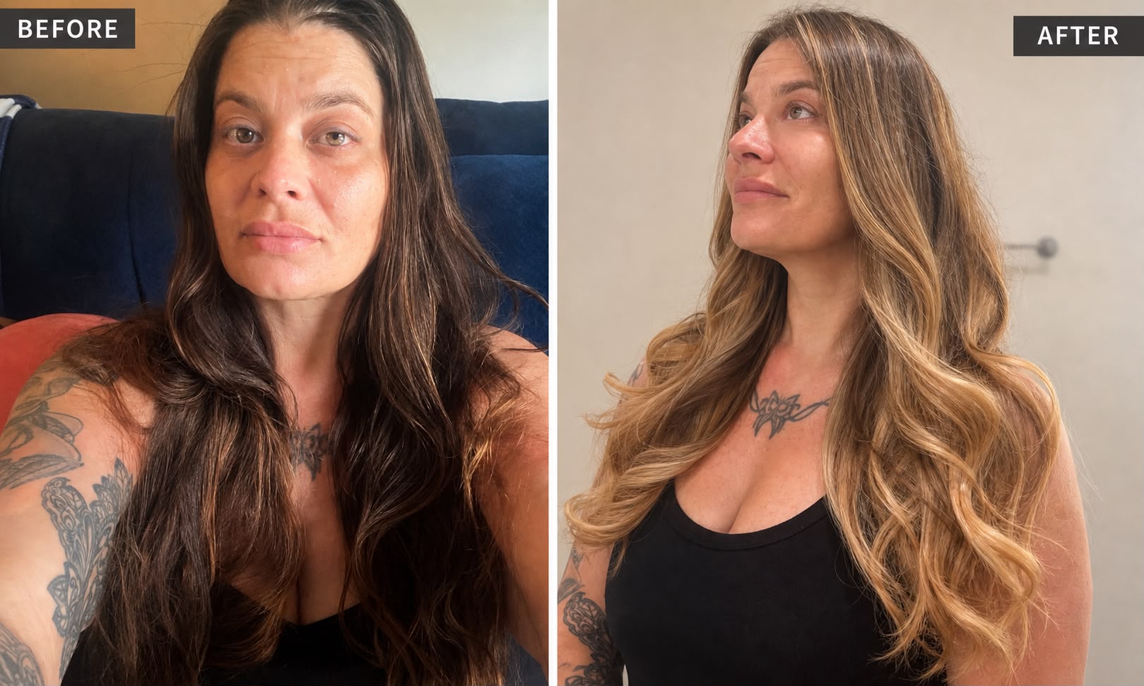 Hair transformation